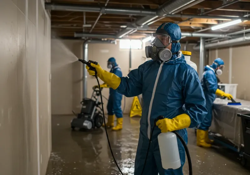 Basement Sanitization and Antimicrobial Treatment process in Winnett, MT